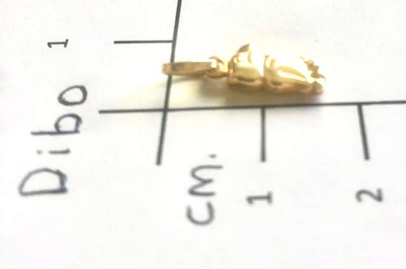 9K solid 9 carat yellow Gold , stunning imported charm -small parrot