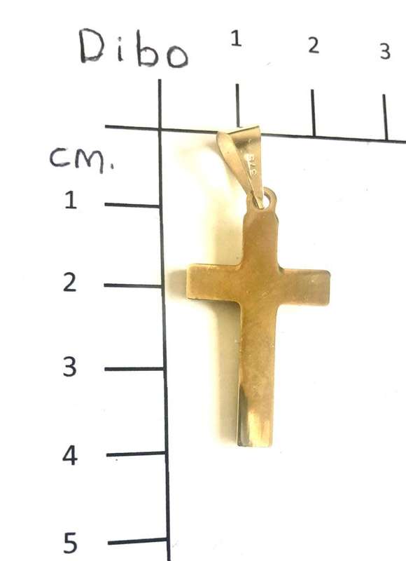 9K solid 9 carat Gold- stunning imported cross - engravable at the back