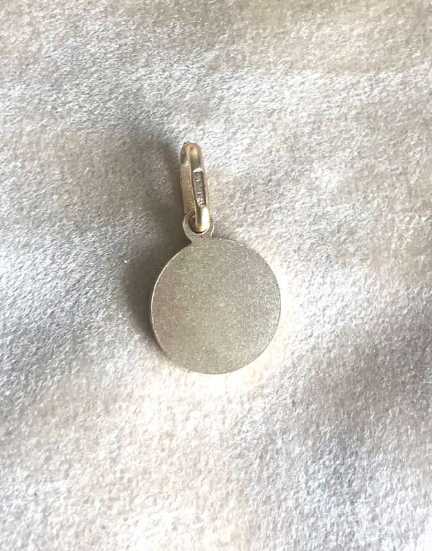 9K / solid 9 carat Gold - Saint Christopher 10 mm wide