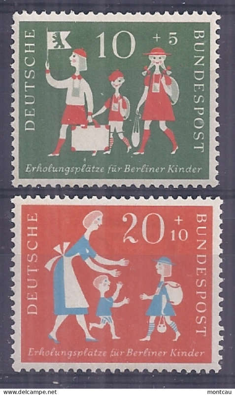 West Germany -year 1957  scott B354/5 unmounted    MNH  -  Postfrisch