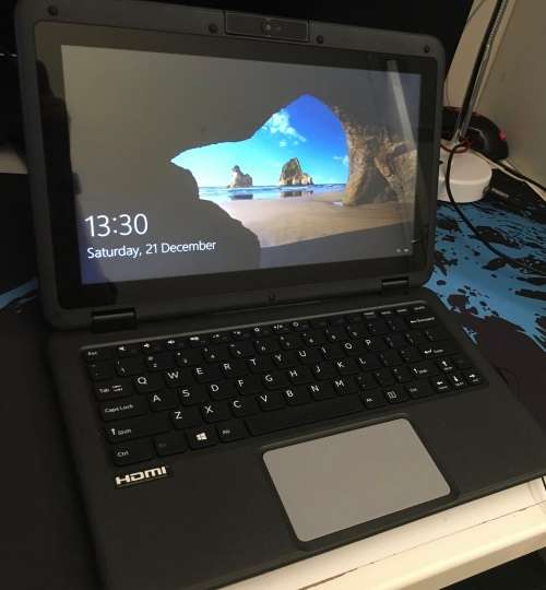 Mecer 2-in-1 Ruggedized Laptop Tablet