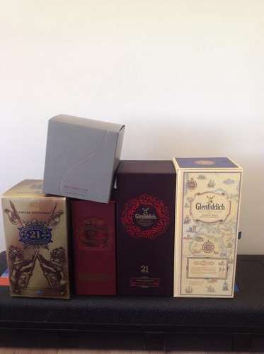 Various whisky boxes