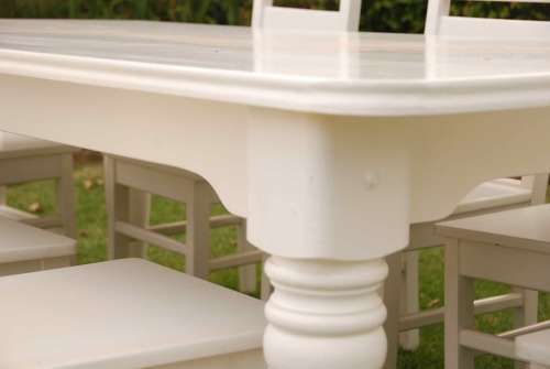 8 Seater dining room table and chairs (Solid wood)