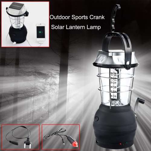 "8 TO GO" Camping Solar light Super Bright Hand Crank 36 LED Lantern `Special offer`