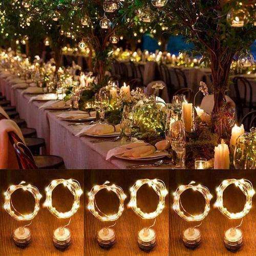 2m Waterproof Christmas 20 Fairy String Lights Outdoor Wedding Festival Decor Warm white