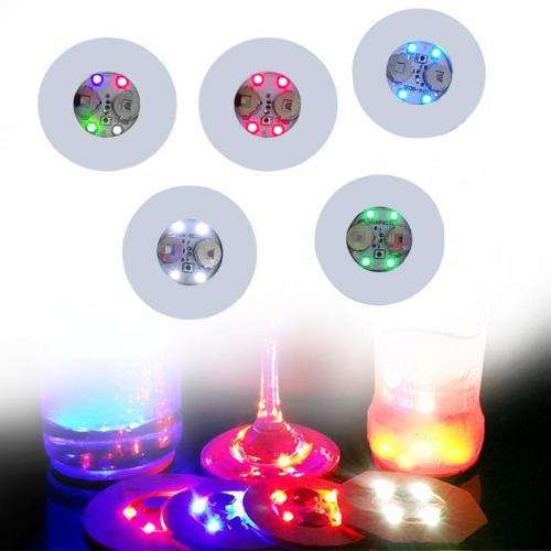 Mini LED Glow Coaster Mat White light