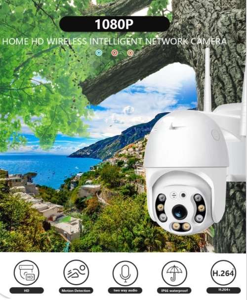 1080P PTZ Wifi Auto Tracking Motion Wireless Outdoor Security Camera