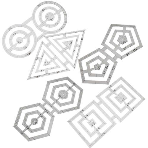5pcs Quilting Sewing Acrylic Ruler set