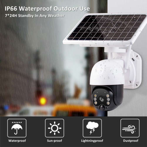 3MP Solar PTZ WIFI Camera wth ICSEE app (Batteries Included)