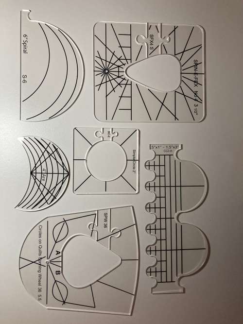 6pcs Quilting Ruler Template Set