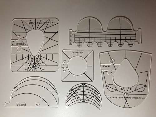 6pcs Quilting Ruler Template Set