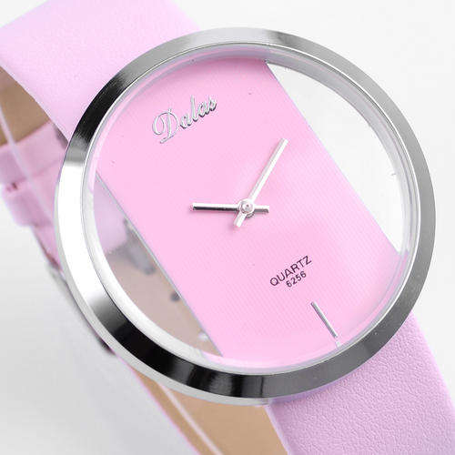 Watch pink Transparent Ladies