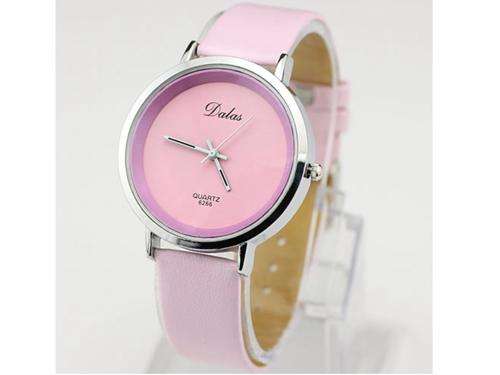 Mens Womens Unisex Leatheroid Quartz Movement Wrist Watch