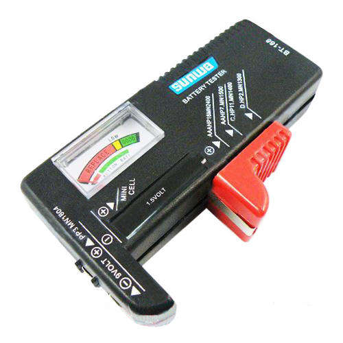 Universal Battery Tester AA AAA C D 9V Button Checker