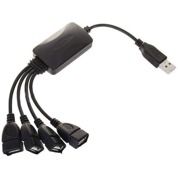 High Speed 4 Port USB HUB Adapterfor Laptop PC 06