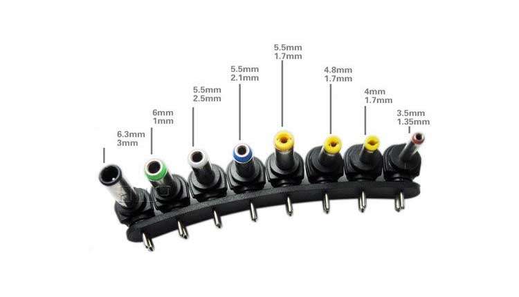Set of 8 Spare Tips for Universal Laptop Charger
