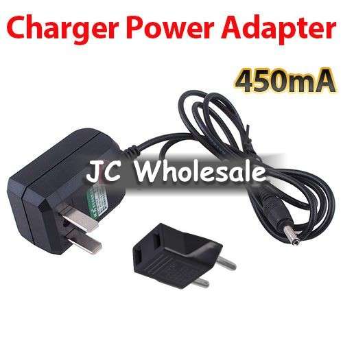 3.5mm DC 4.2V AC Charger Power Adapter 450mA for Direct Flashlight