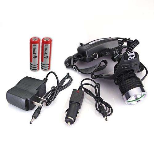 New 1600 Lumens CREE XML T6 LED Headlamp Rechargeable Headlight
