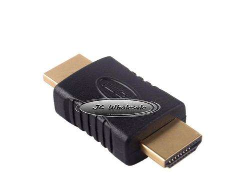 HDMI Male to HDMI Male Full HD Gold Plated Adapter Connector Converter for HDTV