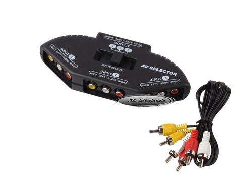 Splitter for XBox PS23 Way Port Audio Video AV RCA Switch Switcher Selector Box