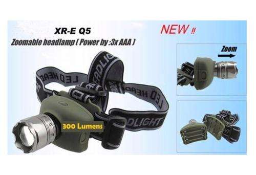 Headlight 300 Lumens High Power 5W LED Zoomable great gift