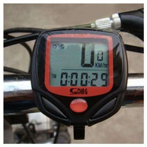 LCD Bike Bicycle Cycle Computer Odometer Speedometer 14 Function