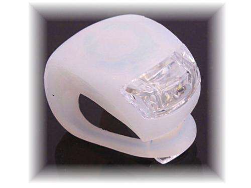 LED Flash Light Silicone Bike Bicycle Rear Wheel White