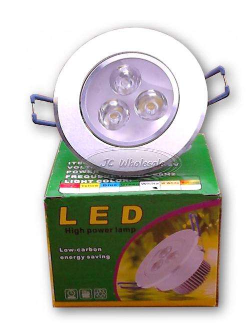LED Downlight 3W complete with fitting and led power supply