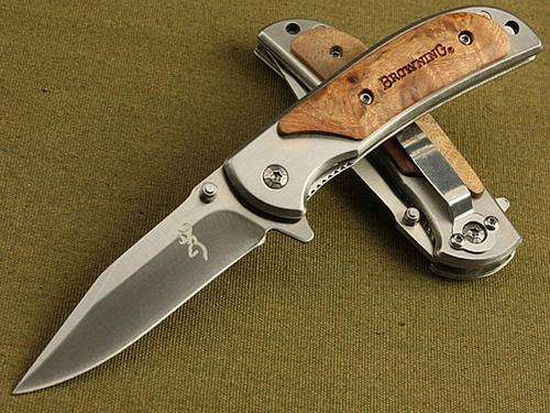 POCKET KNIFE - BROWNING 338-D "Small Falcon" 440 S/Steel Blade! Great Gift for Him !!!