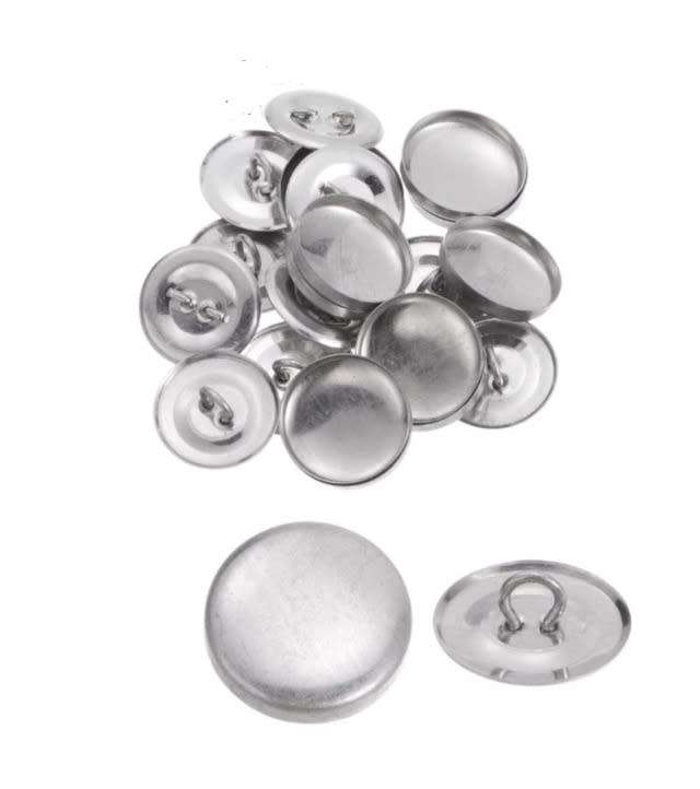 Fabric cover buttons 12mm (20 sets)