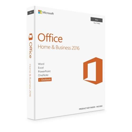 Microsoft Office 2016 for Mac Home & Business for 1 MAC USER