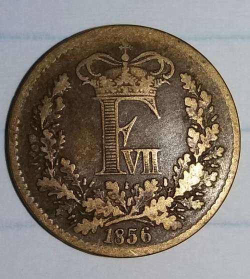 1856 - 1 SKILLING RIGSMONT - DENMARK