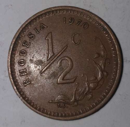 1970 - HALF CENT - RHODESIA