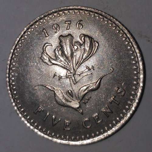 1976 - 5 CENT - RHODESIA