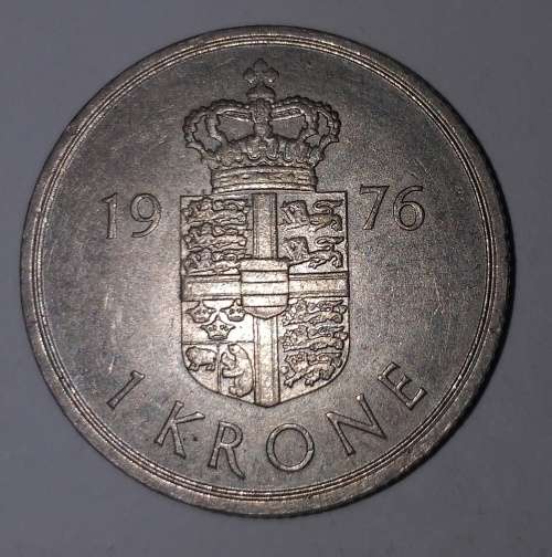 1976 - 1 KRONE - DENMARK