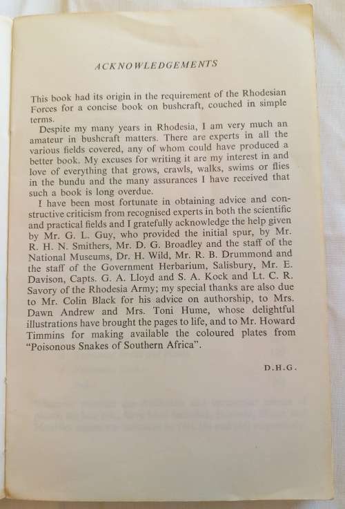 DON'T DIE IN THE BUNDU - COL D.H. GRAINGER (Paperback)
