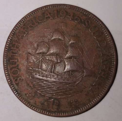 1945 - 1 PENNY - Union of South Africa