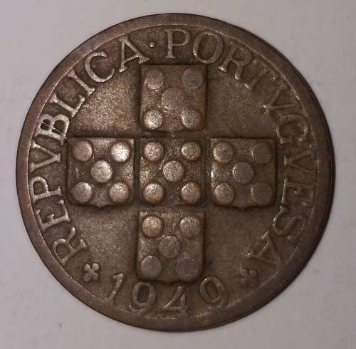 1949 - 20 CENTAVOS - XX CENTAVOS - PORTUGAL - PORTUGUESA - PORTUGUESE