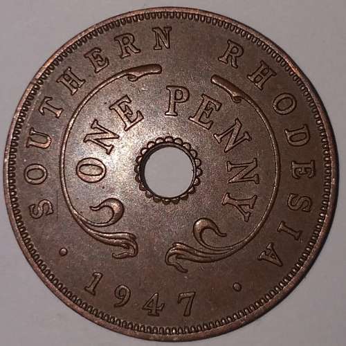 1947 - 1 PENNY - SOUTHERN RHODESIA