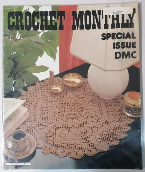 Vintage "Crochet Monthly" Magazines x 9  -  1980's