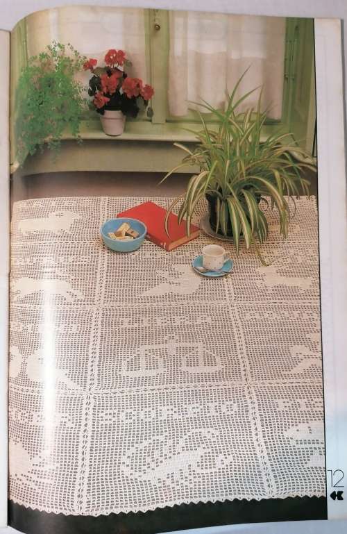 Vintage "Crochet Monthly" Magazines x 9  -  1980's