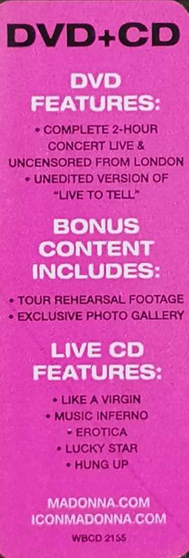 CD + DVD - MADONNA - THE CONFESSIONS TOUR [VG +]