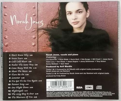 CD - NORAH JONES - COME AWAY WITH ME [VG+] - CDSTBN (WFL) 1217