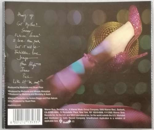 CD - ALBUM - MADONNA - CONFESSIONS ON A DANCE FLOOR [VG+] - SA - 2005 - (WBCD 2105)