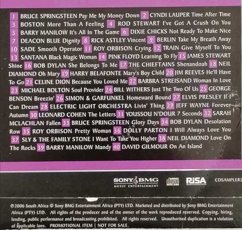 CD SAMPLER - VARIOUS - SA - 2006 - PROMOTIONAL SAMPLER - (CDSAMPLER22) - TRY ME....... THE SOUNDTRAC