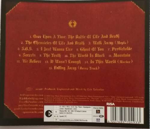 CD - GOOD CHARLOTTE - THE CHRONICLES OF LIFE AND DEATH [VG+]