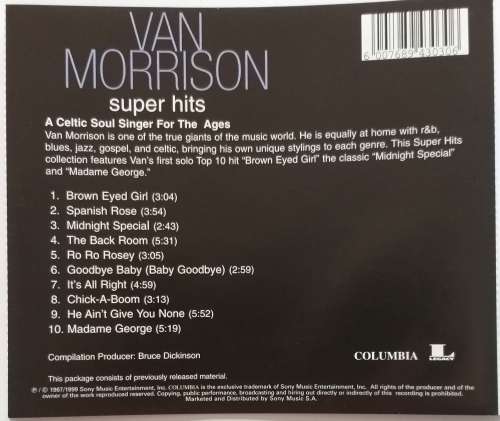 CD - VAN MORRISON - SUPER HITS [VG+]