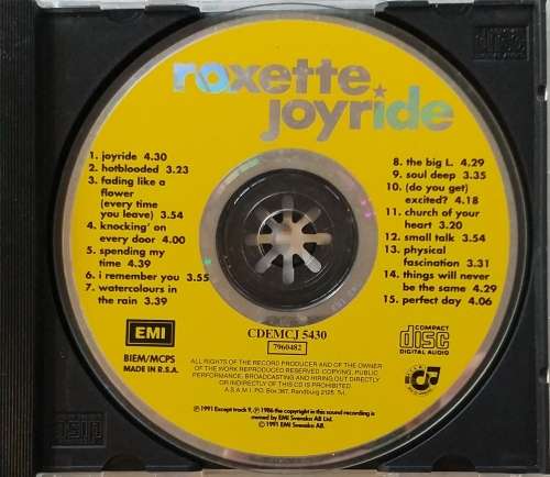CD - ROXETTE - JOYRIDE