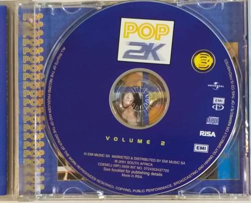 CD - VARIOUS - POP 2K - VOL 2 [VG+] - CDEMCJ (WF) 5939 - 2001
