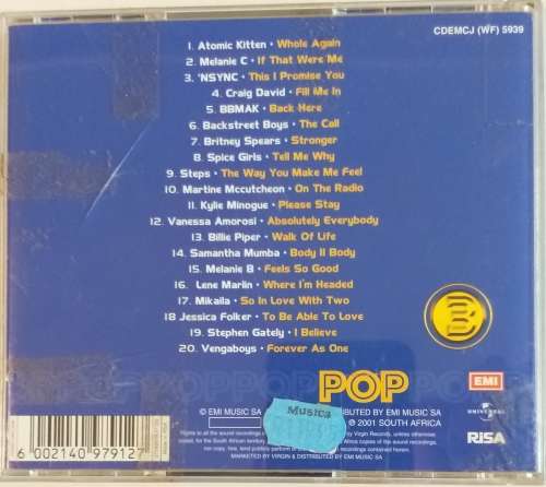 CD - VARIOUS - POP 2K - VOL 2 [VG+] - CDEMCJ (WF) 5939 - 2001